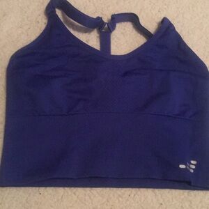BCG los support sports bra blue small adjust strap new